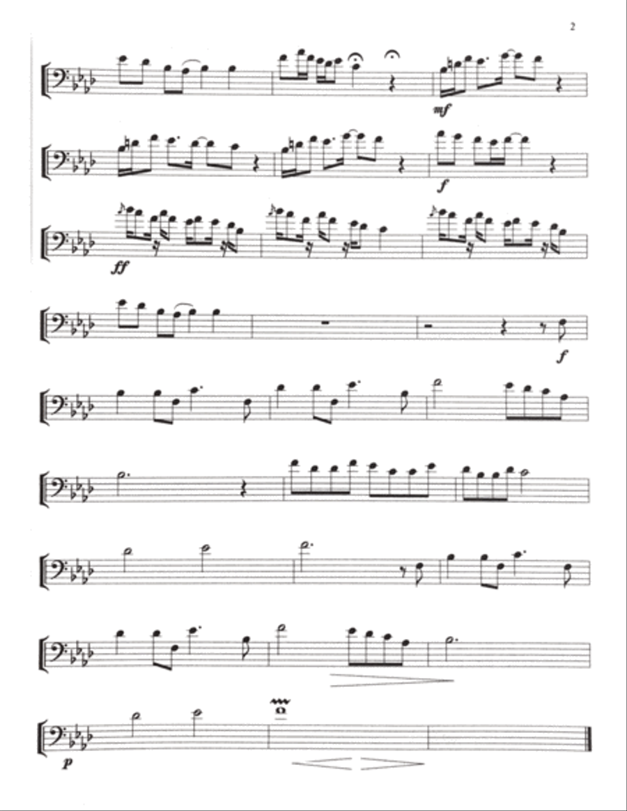 Late One Thursday Night Late One Thursday Night Trombone Solo scores gallery preview page 2