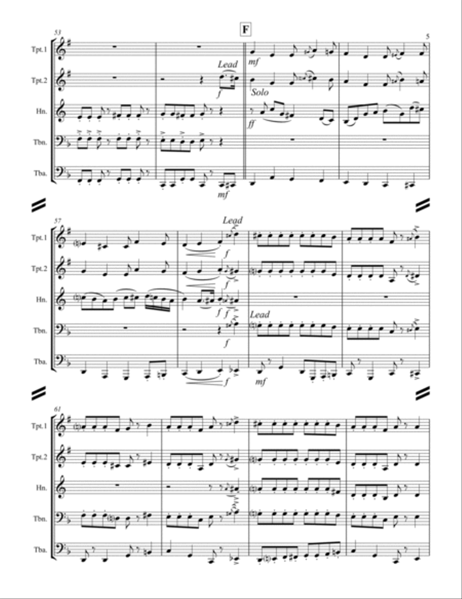Too Fat Polka (she's Too Fat For Me) Horn scores gallery preview page 6
