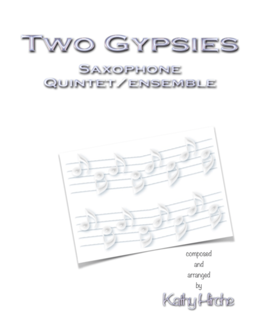 Two Gypsies - Saxophone Quintet/Ensemble Saxophone Quintet scores gallery preview page 1
