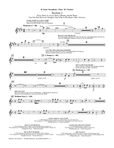 Disney On Stage (Medley) - Tenor Sax