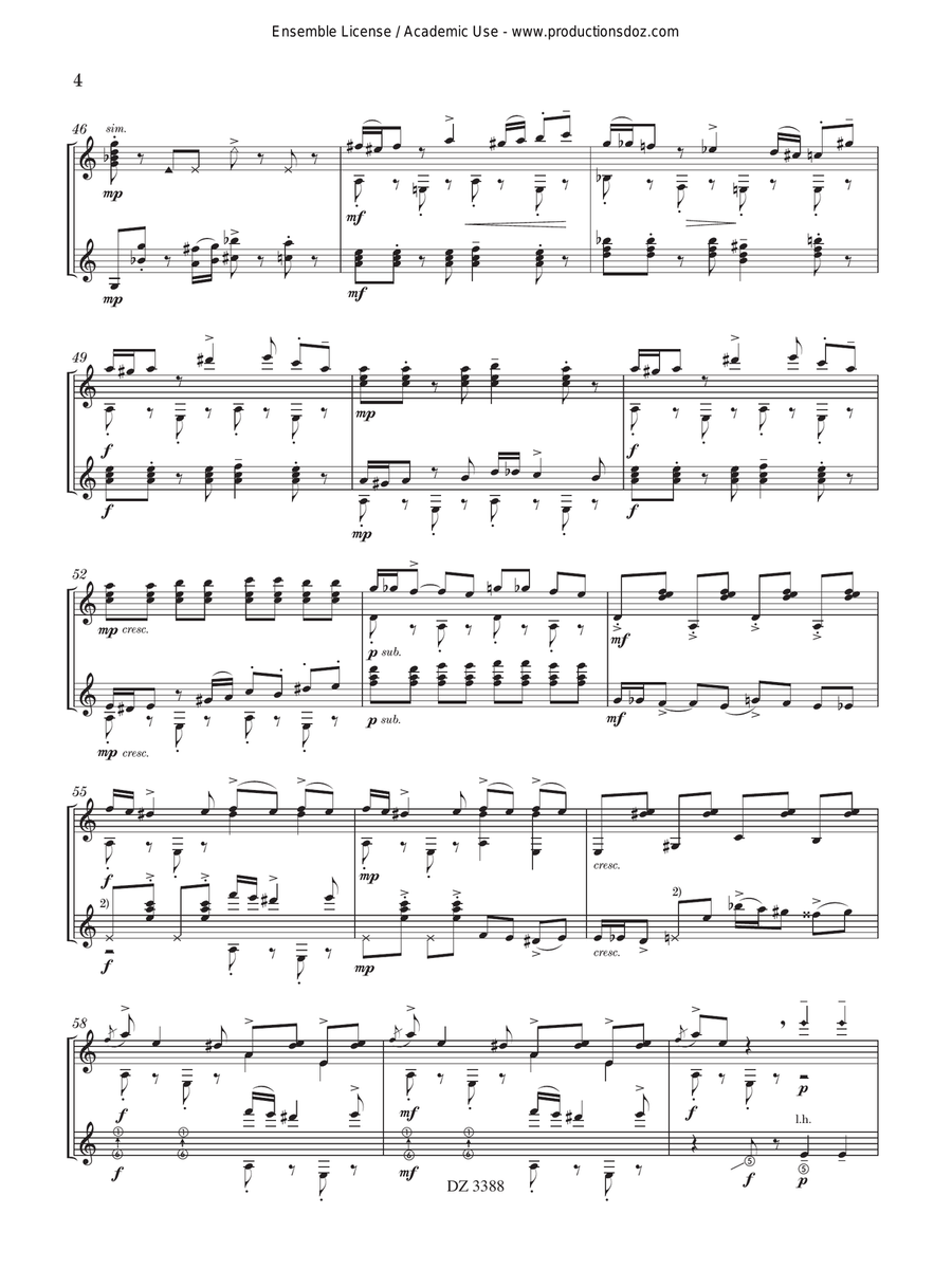 Silhouettes Guitar Duet - Digital Sheet Music page 4