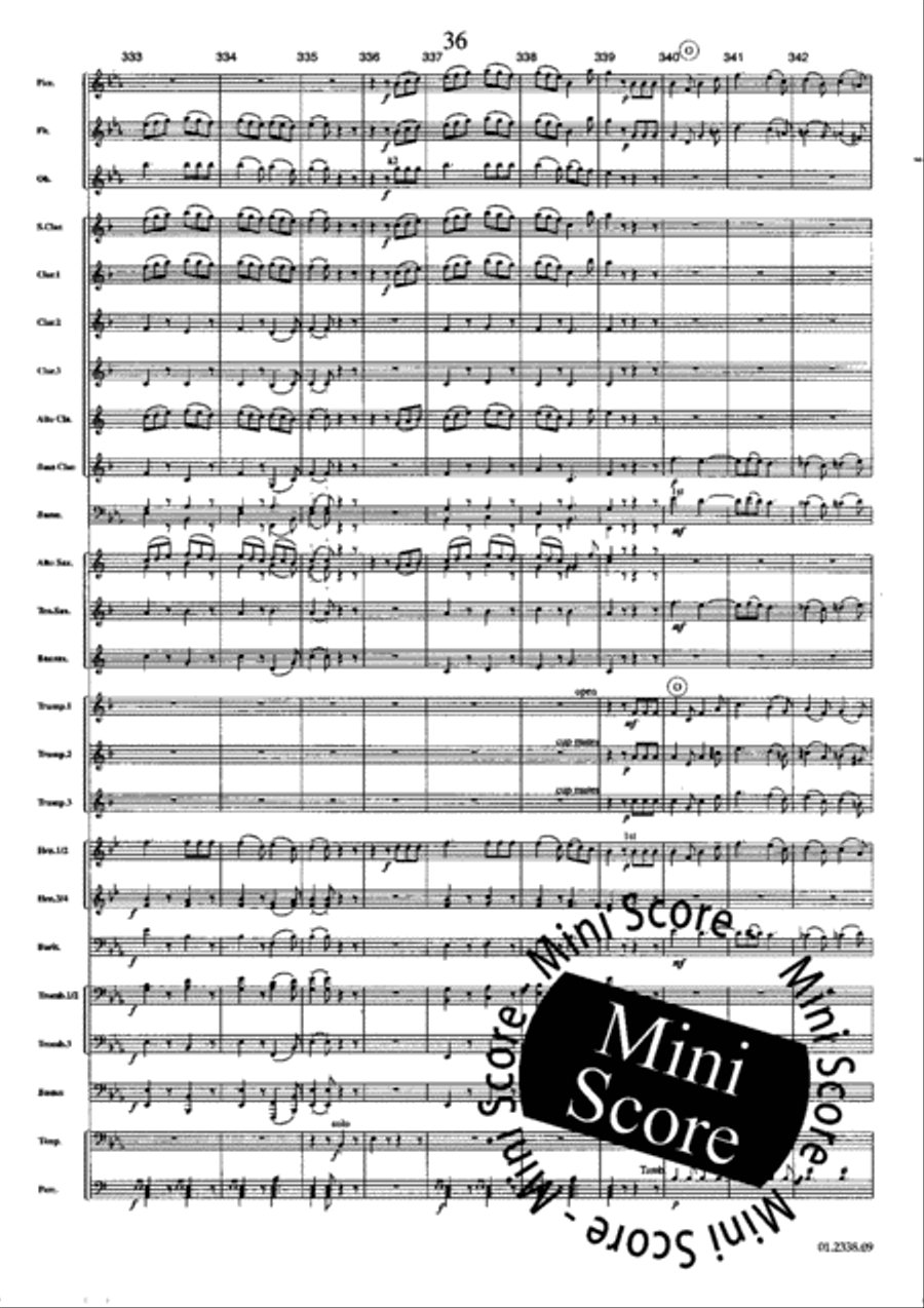 Suite Acadienne Concert Band scores gallery preview page 40