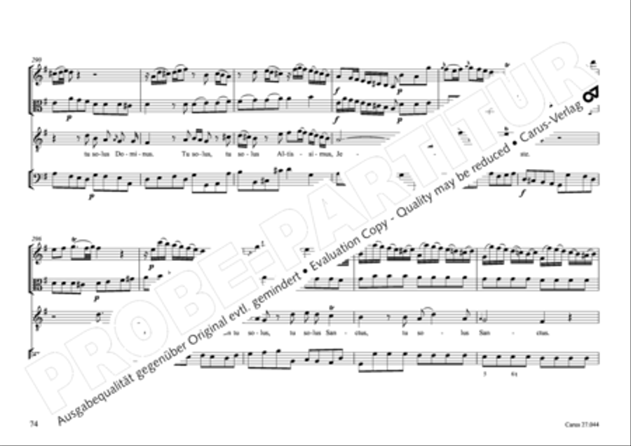 Messa per il Santissimo Natale 4-Part scores gallery preview page 65