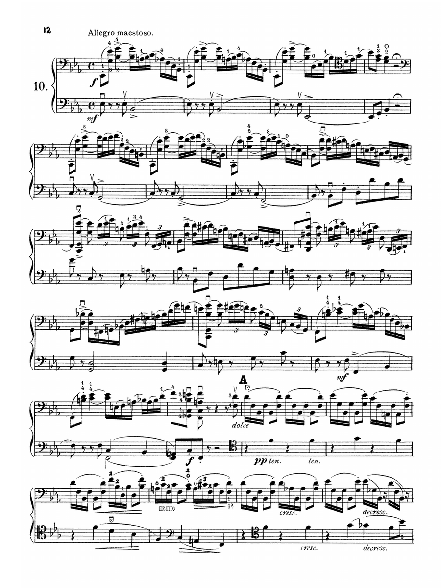 Franchomme: Twelve Caprices for Two Cellos, Op. 7 (Book II Score & Parts)