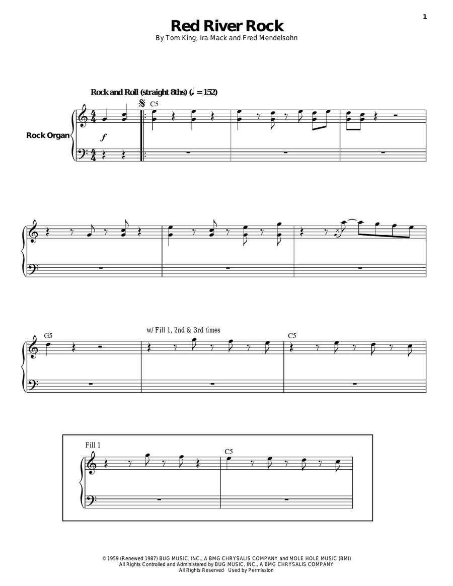 Red River Rock Red River Rock Piano scores gallery preview page 1