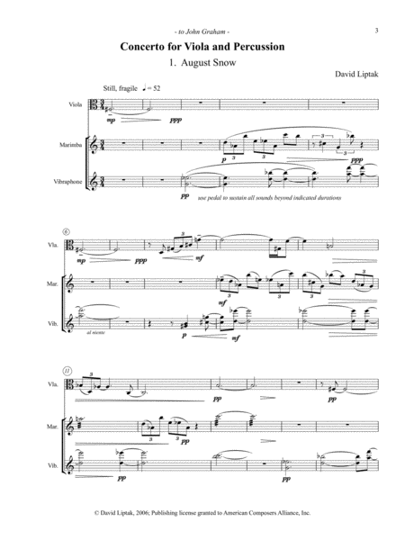 [Liptak] Concerto for Viola and Percussion Quartet