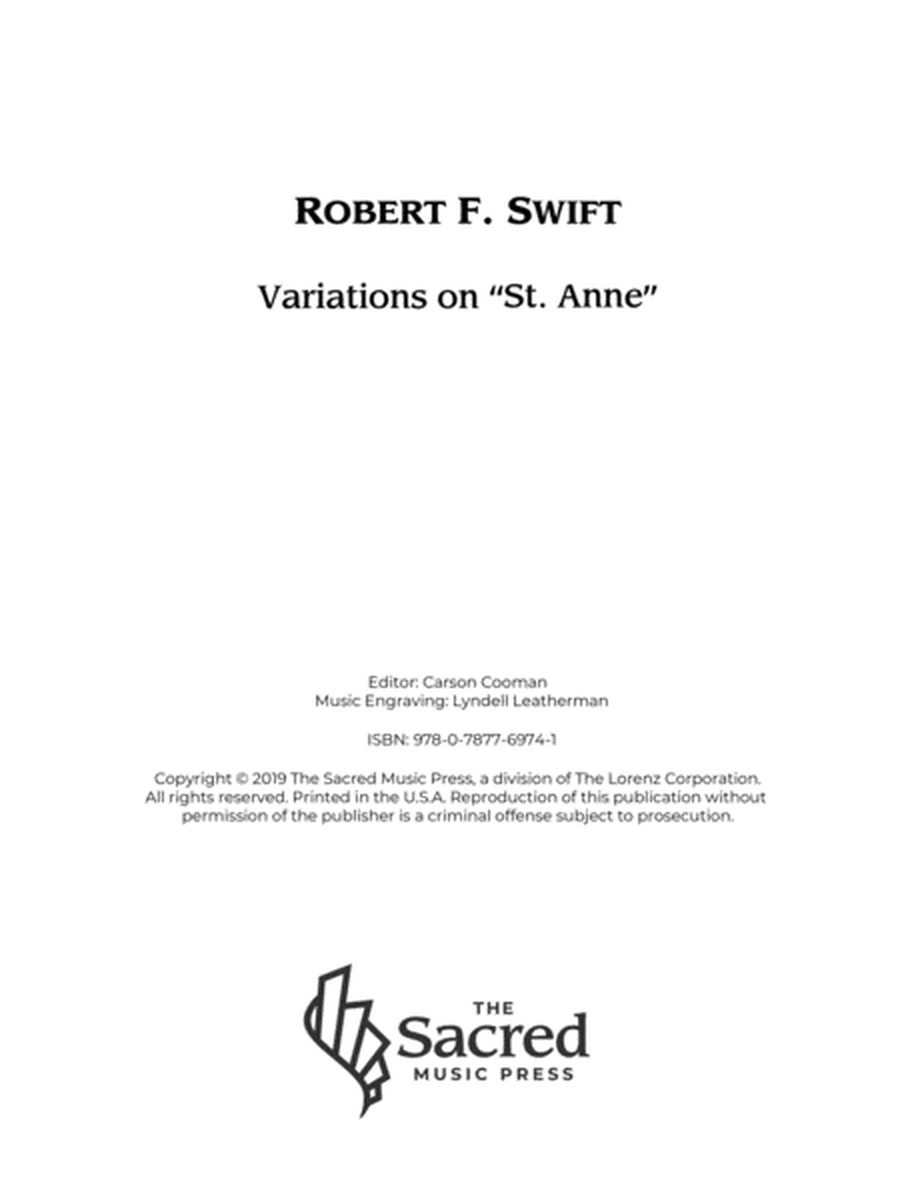 Variations on "St. Anne"