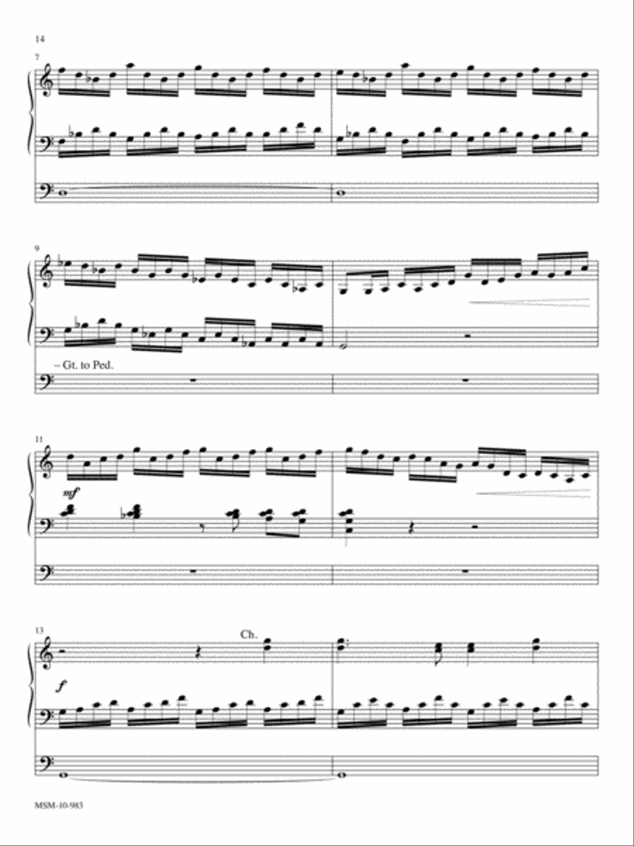 America the Beautiful Five Patriotic Pieces for Organ Organ Solo scores gallery preview page 7