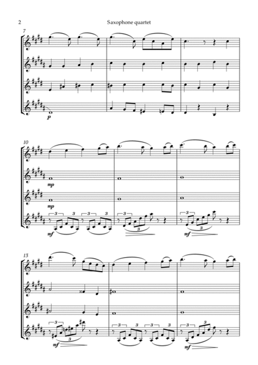 Swan Lake Tchaikovsky Saxophone Quartet image number null