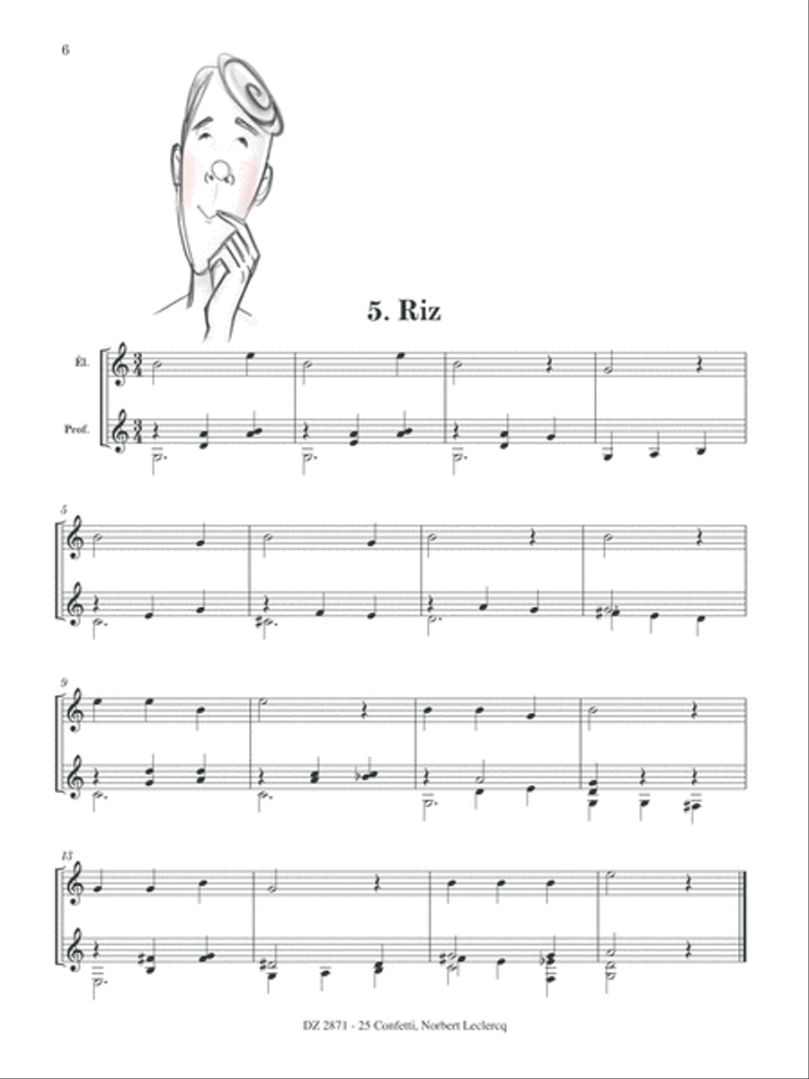 25 Confetti - méthode de guitare débutant en 5e position Classical Guitar scores gallery preview page 6