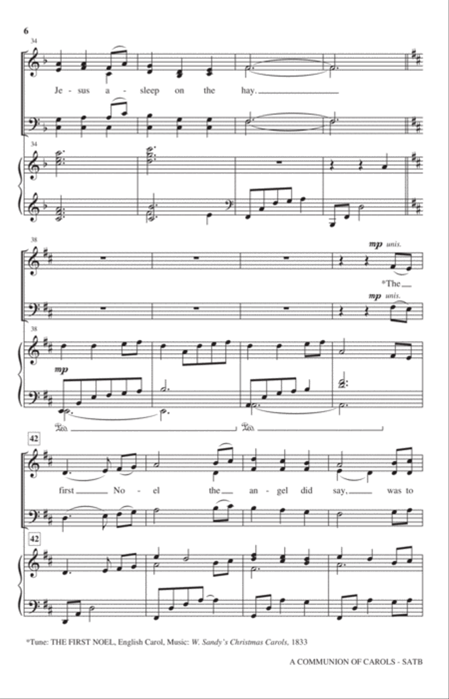 A Communion of Carols 4-Part scores gallery preview page 4