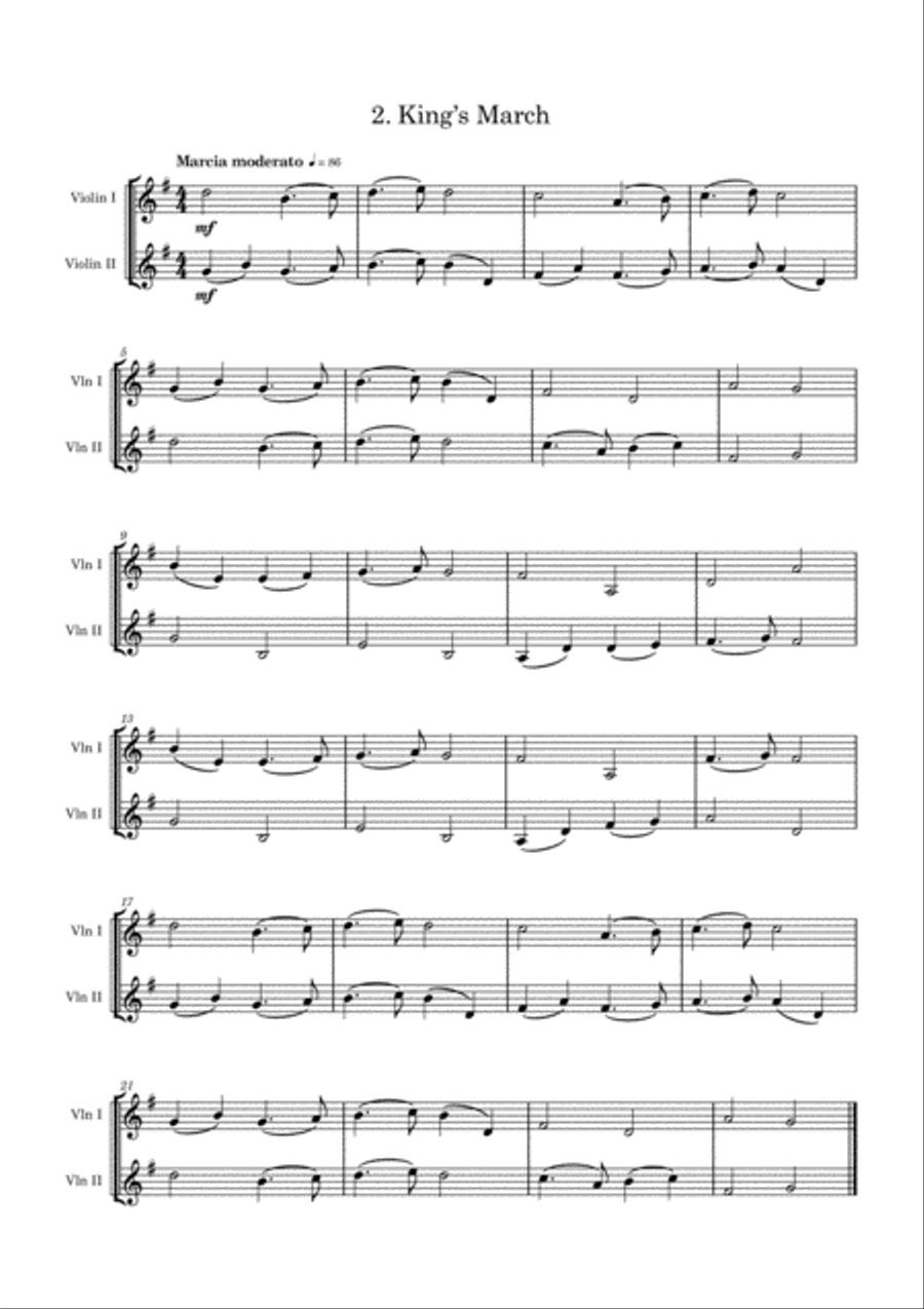 Easy Recital Repertoire In Classical Style - for 2 violins Violin Solo scores gallery preview page 3