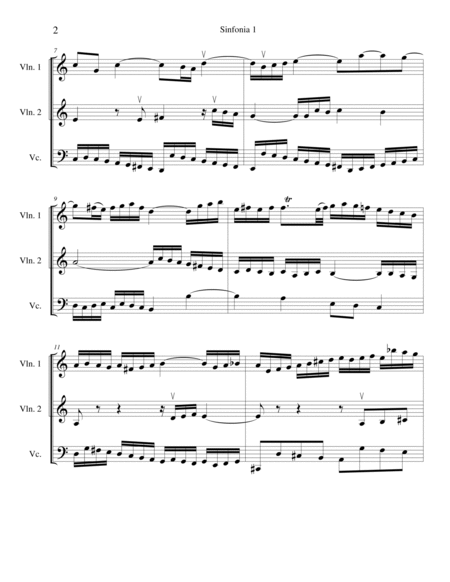 5 Sinfonias for String Trio