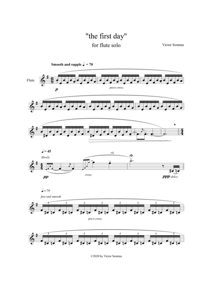 "The First Day" for solo flute