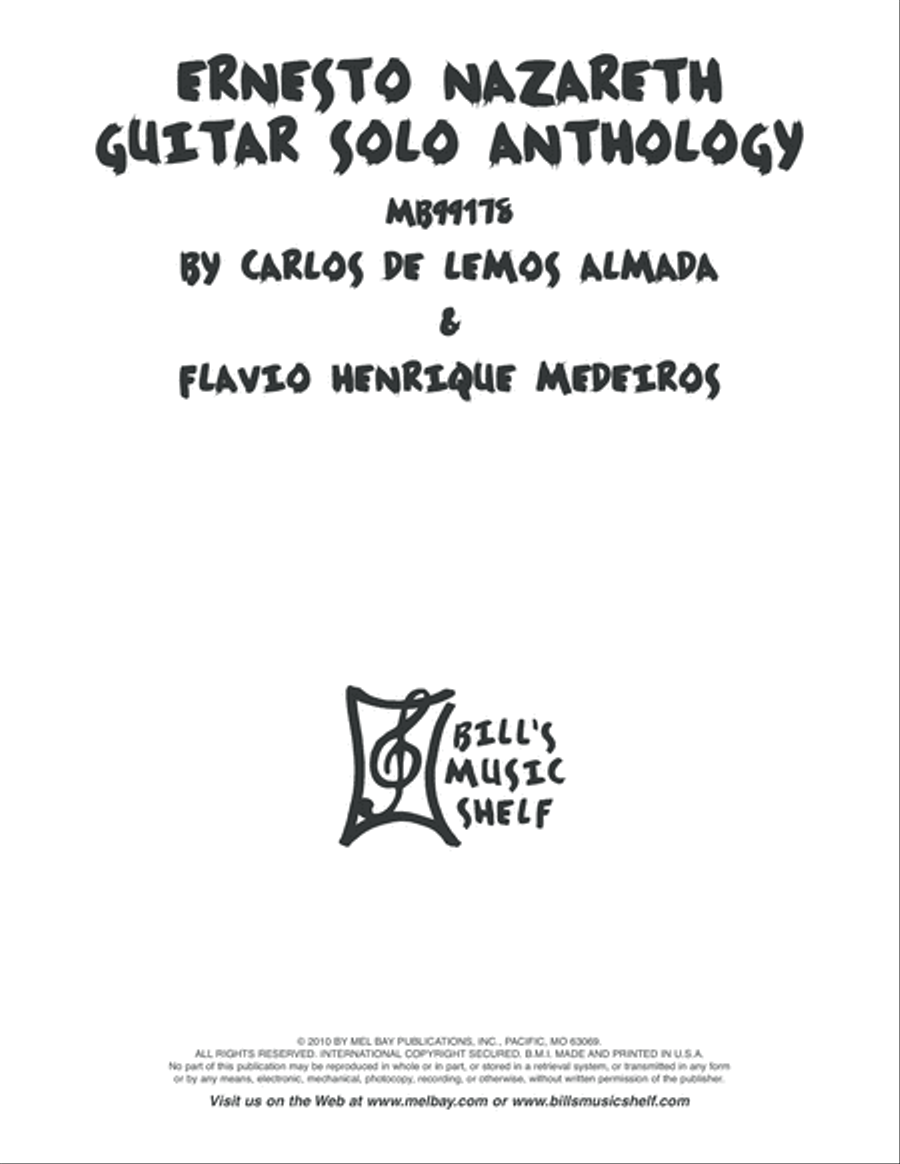 Ernesto Nazareth Guitar Solo Anthology Acoustic Guitar scores gallery preview page 7