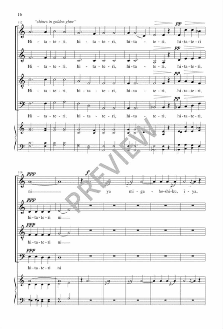 When Spring Is Born at Last 4-Part scores gallery preview page 16