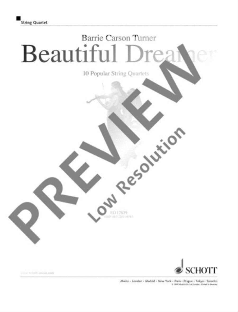 Beautiful Dreamer String Quartet scores gallery preview page 2