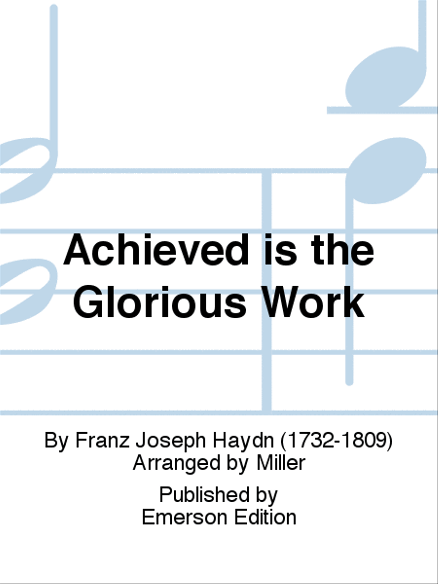 Achieved is the Glorious Work Trombone Quartet scores gallery preview page 1