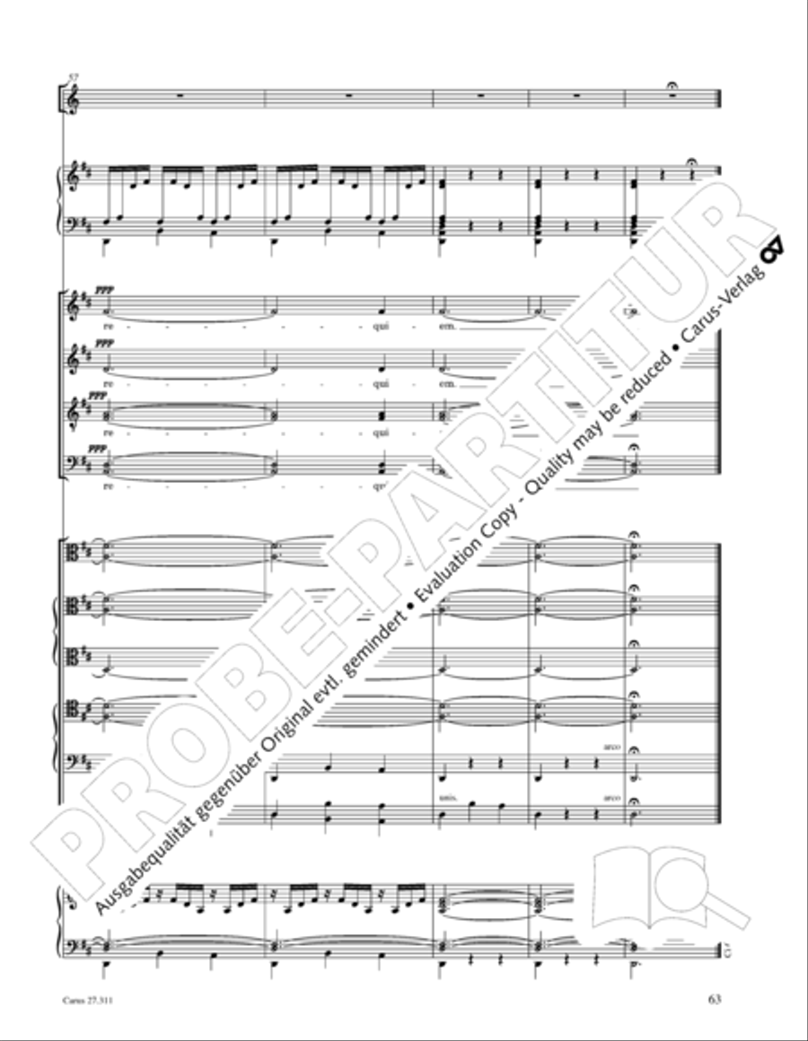 Requiem - church version (Requiem. Fassung mit kleinem Orchester) 4-Part scores gallery preview page 79