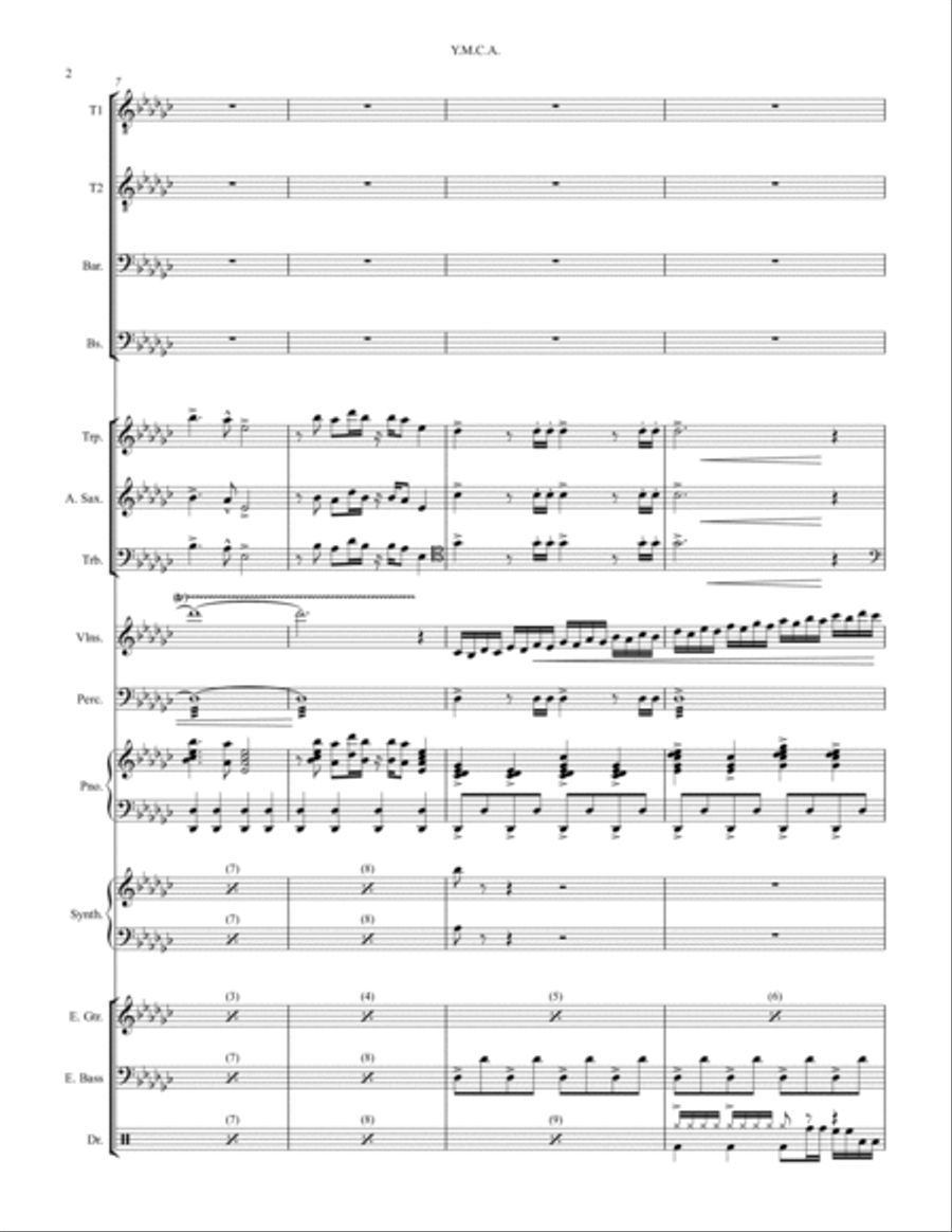 Y.m.c.a. Large Ensemble scores gallery preview page 2