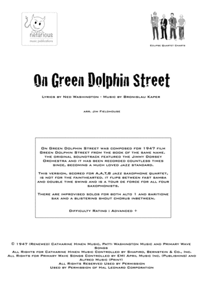 Book cover for On Green Dolphin Street