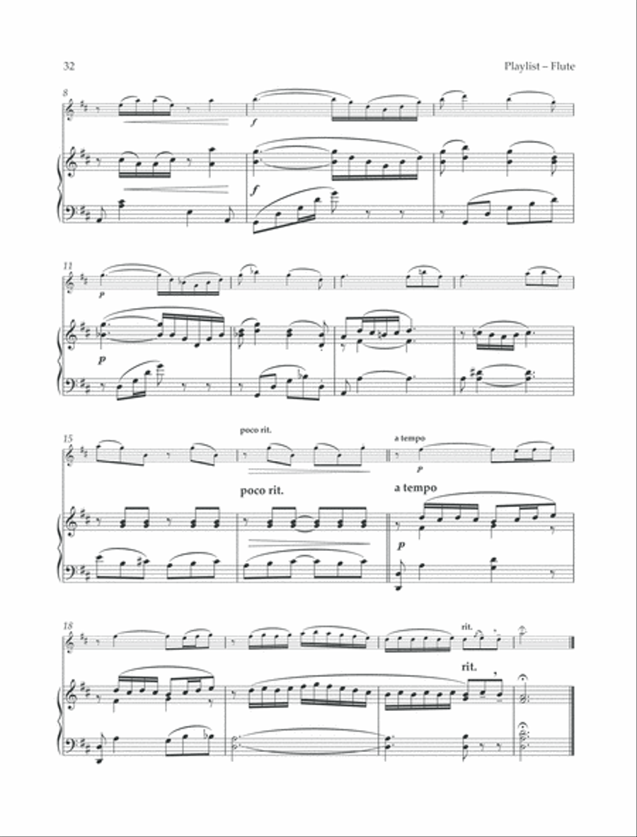 Flower Duet Flute Solo scores gallery preview page 2