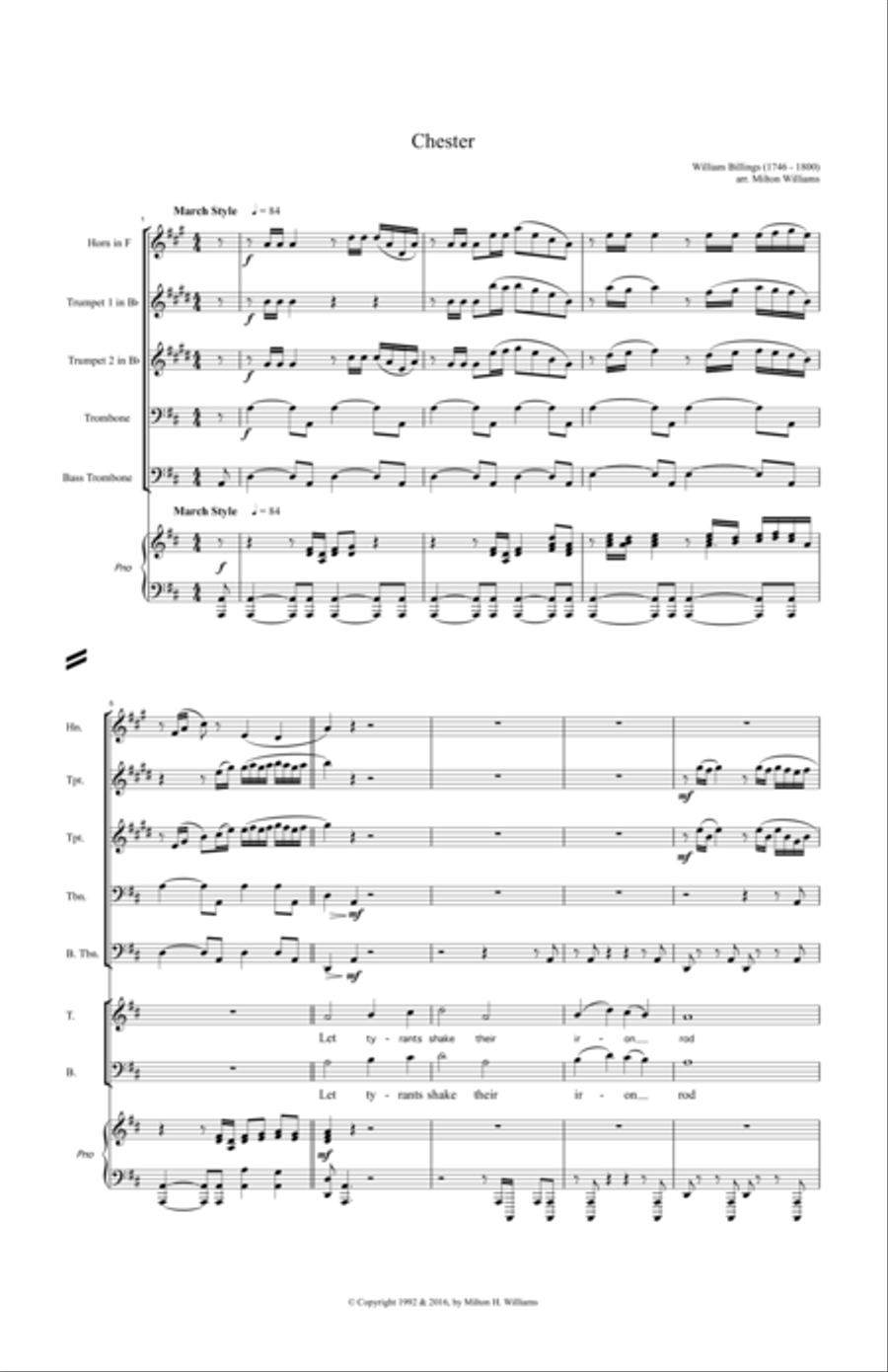 Chester 4-Part scores gallery preview page 1
