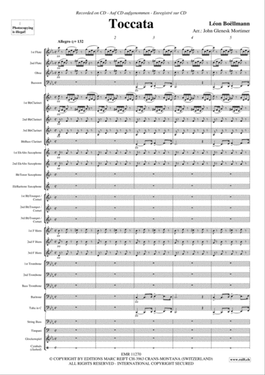 Toccata Toccata Concert Band scores gallery preview page 4