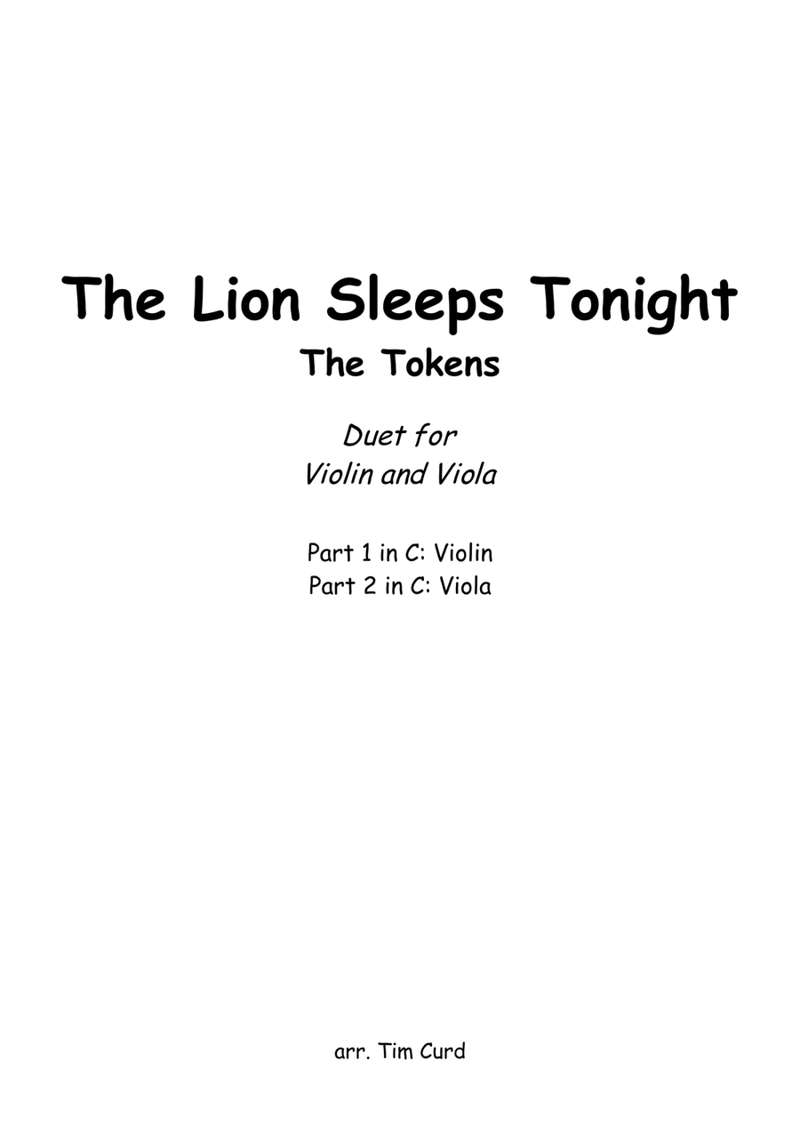 The Lion Sleeps Tonight
