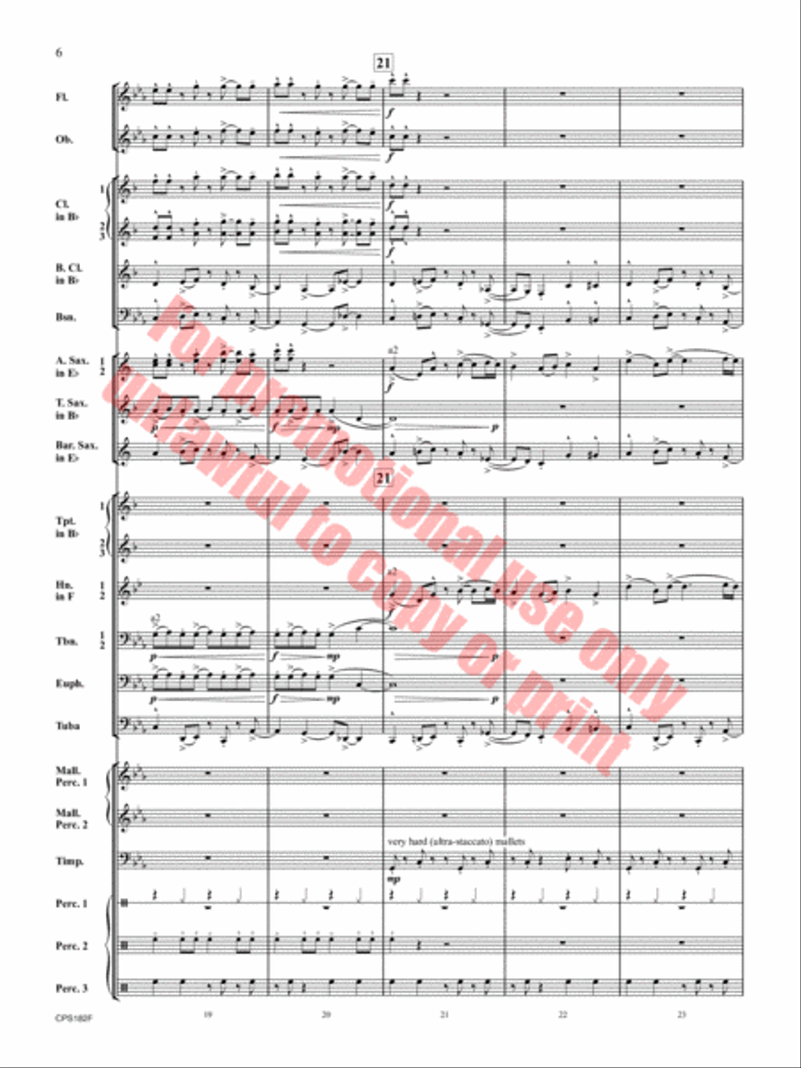 Ghost Run Concert Band scores gallery preview page 7