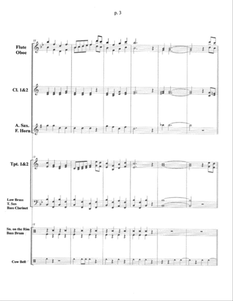 CHUGGA CHUGGA CHOO CHOO Concert Band scores gallery preview page 3