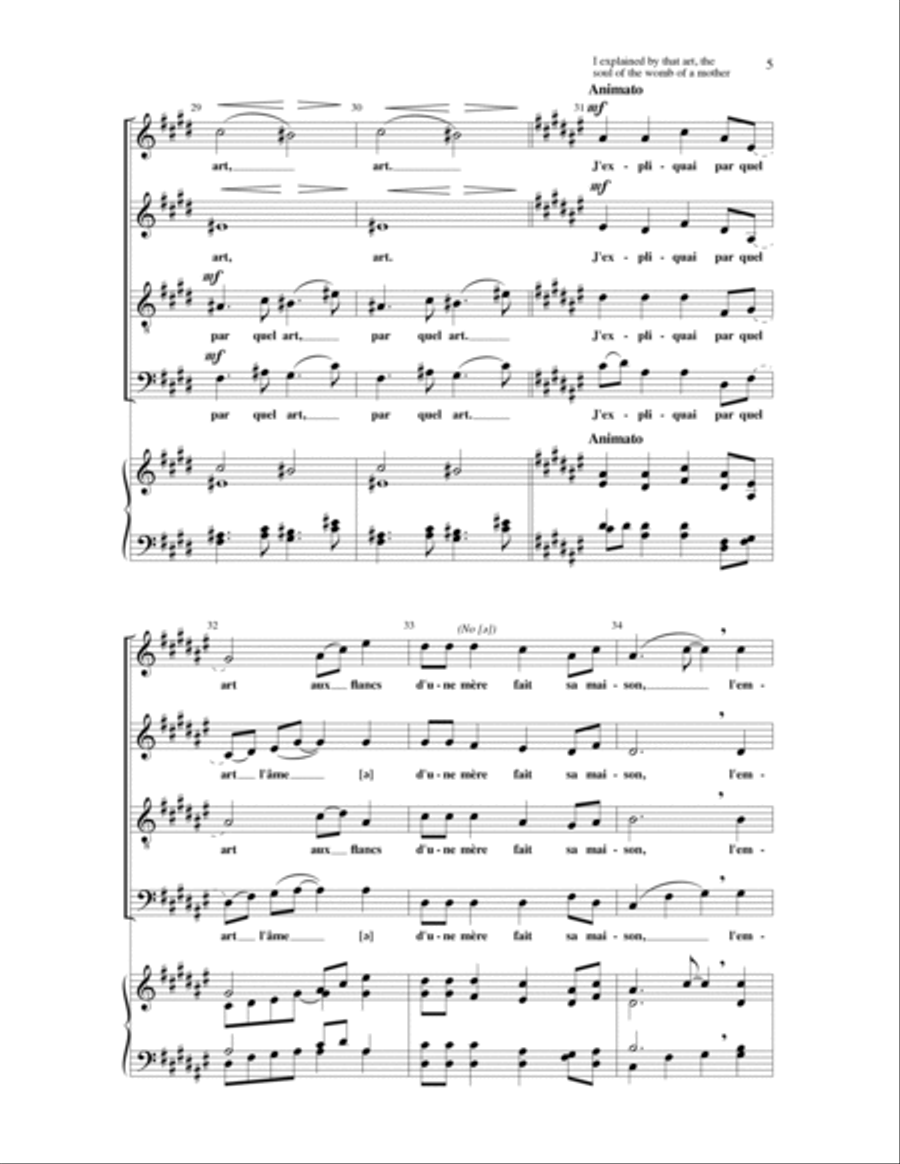 Encore un Mystere Encore un Mystere 4-Part scores gallery preview page 4