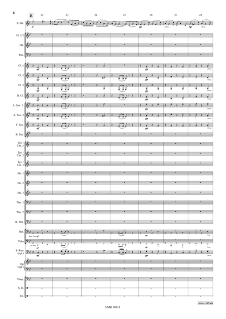 Horn Concerto Concert Band scores gallery preview page 7