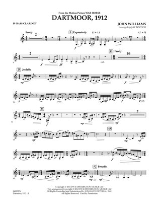 Dartmoor, 1912 (from War Horse) - Bb Bass Clarinet