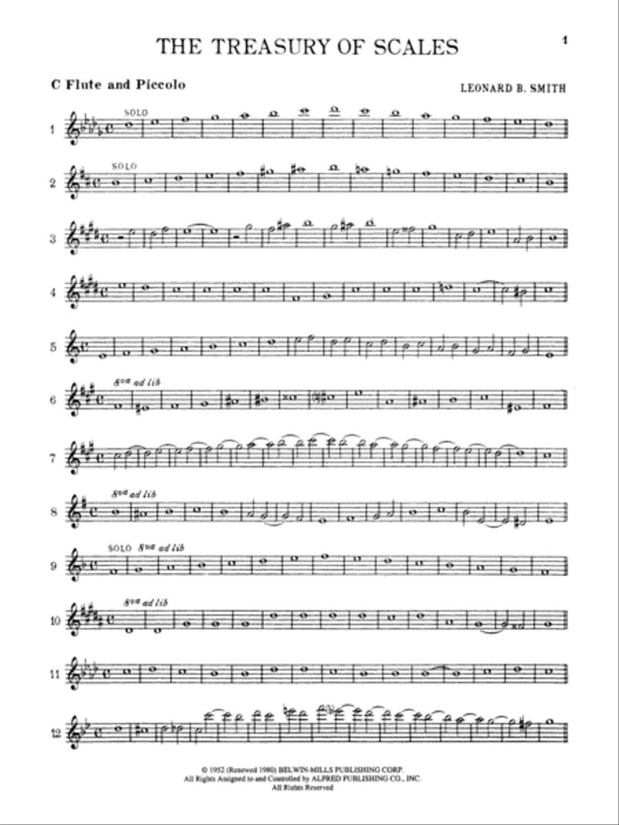 Treasury of Scales for Band and Orchestra Chamber Orchestra scores gallery preview page 2