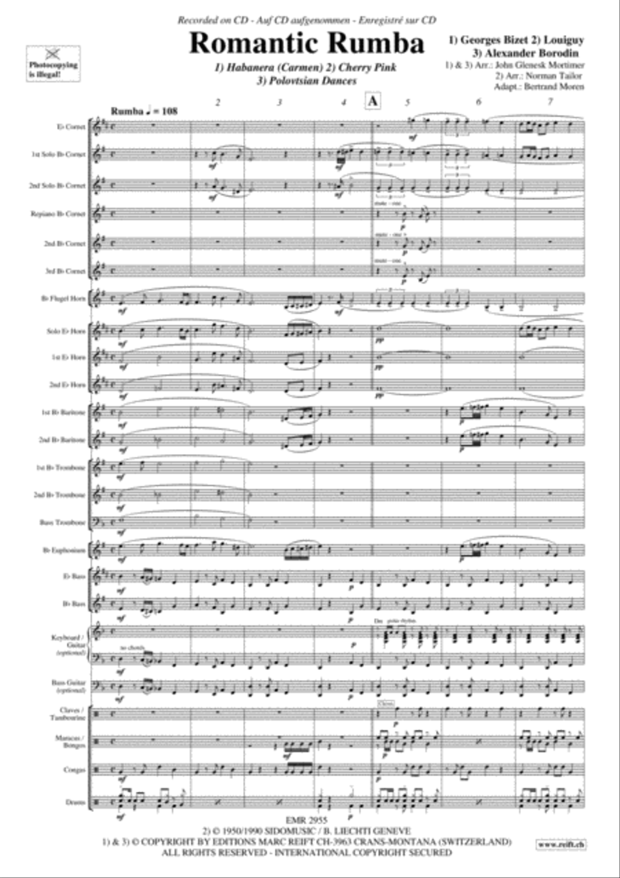 Romantic Rumba Brass Band scores gallery preview page 4