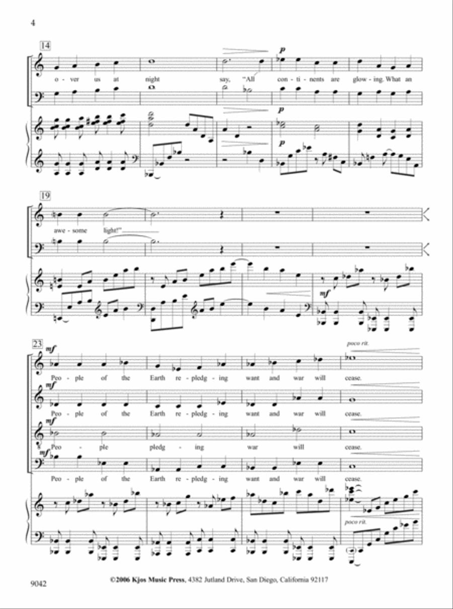 Neighbor, Take This Torch of Peace 4-Part scores gallery preview page 4