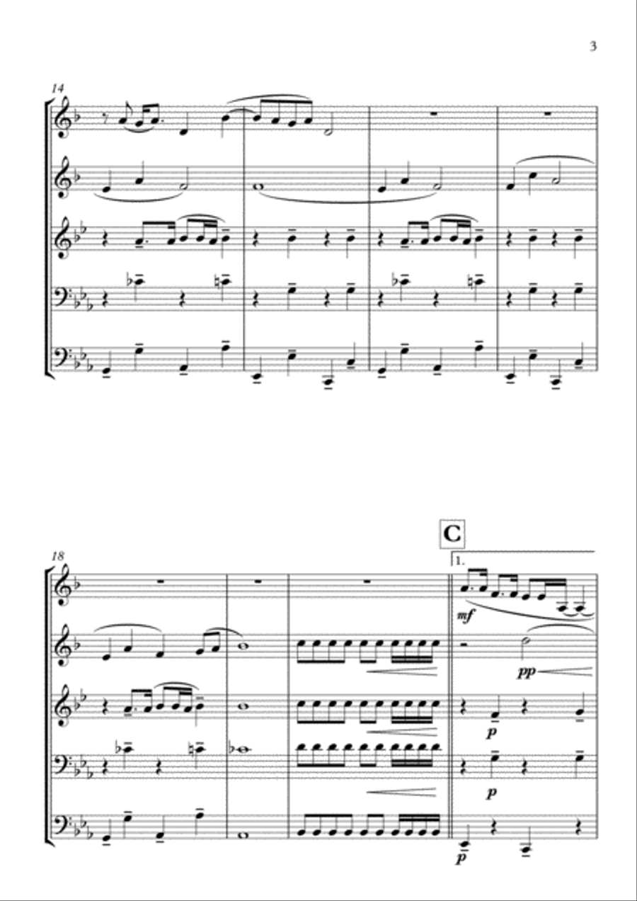 Where Is My Mind? Brass Ensemble scores gallery preview page 3