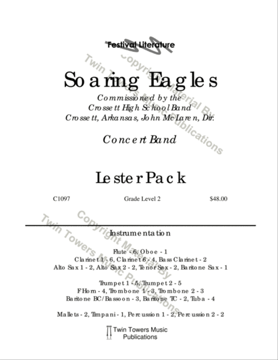 Soaring Eagles Soaring Eagles Concert Band scores gallery preview page 2