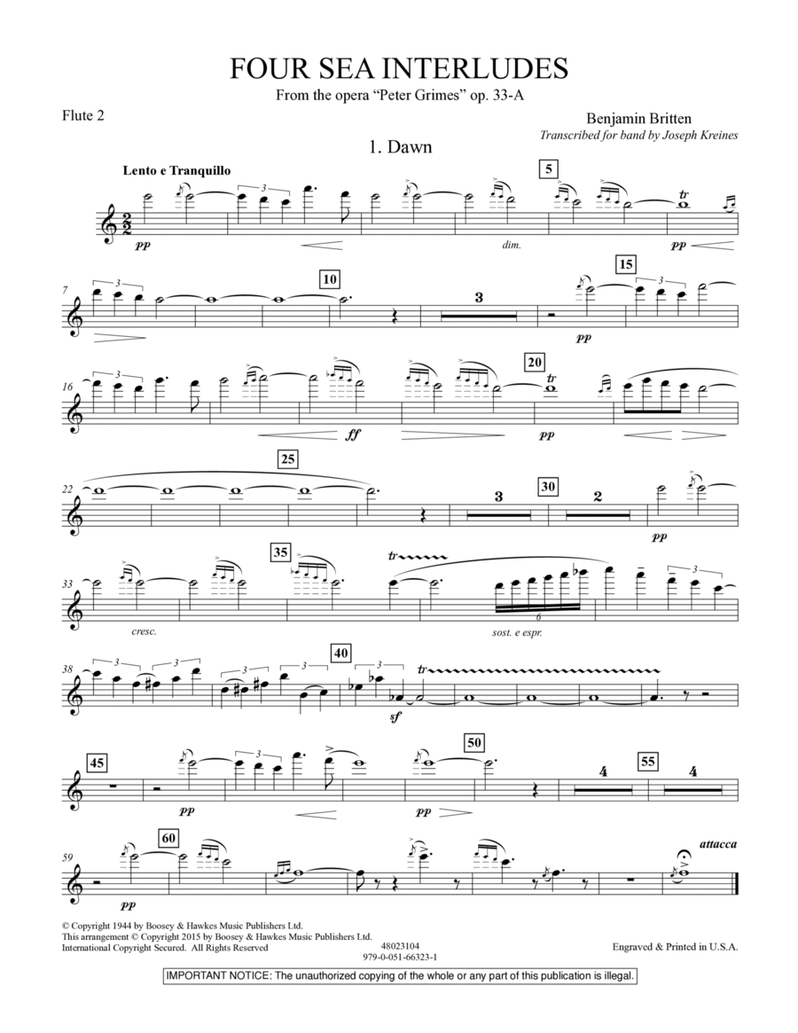 Four Sea Interludes (from the opera 