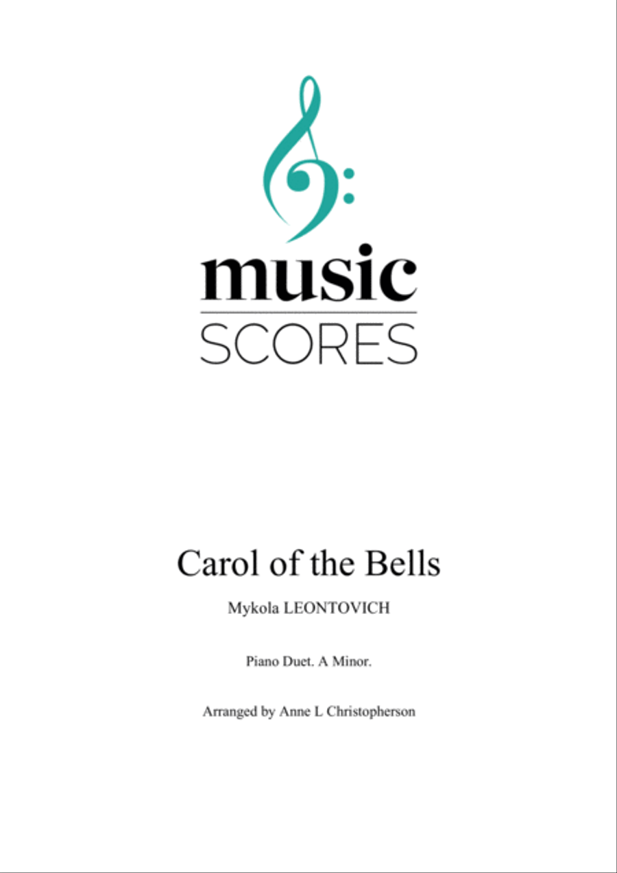 Carol of the Bells - Piano Duet - A Minor Piano Duet scores gallery preview page 1