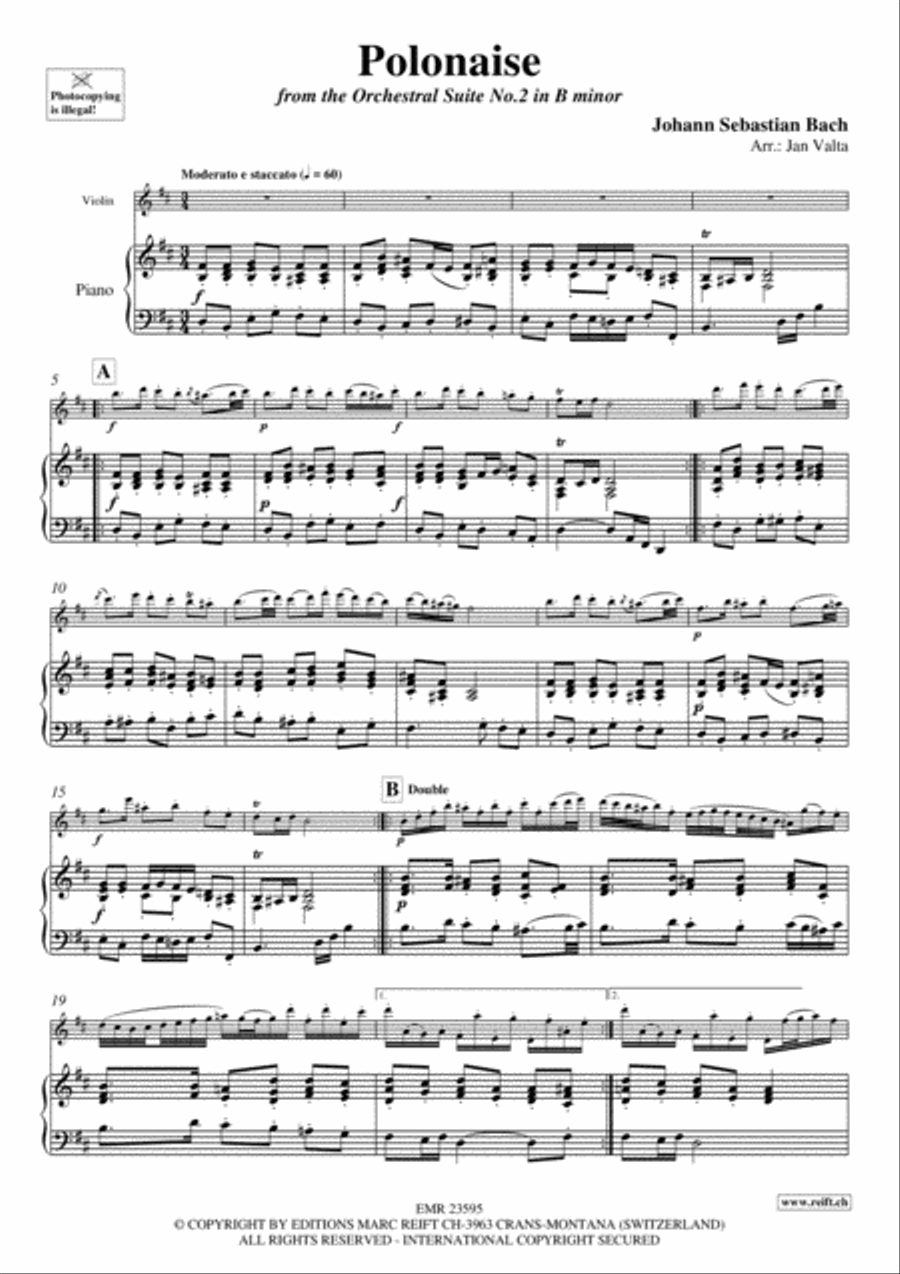Polonaise Violin Solo scores gallery preview page 3