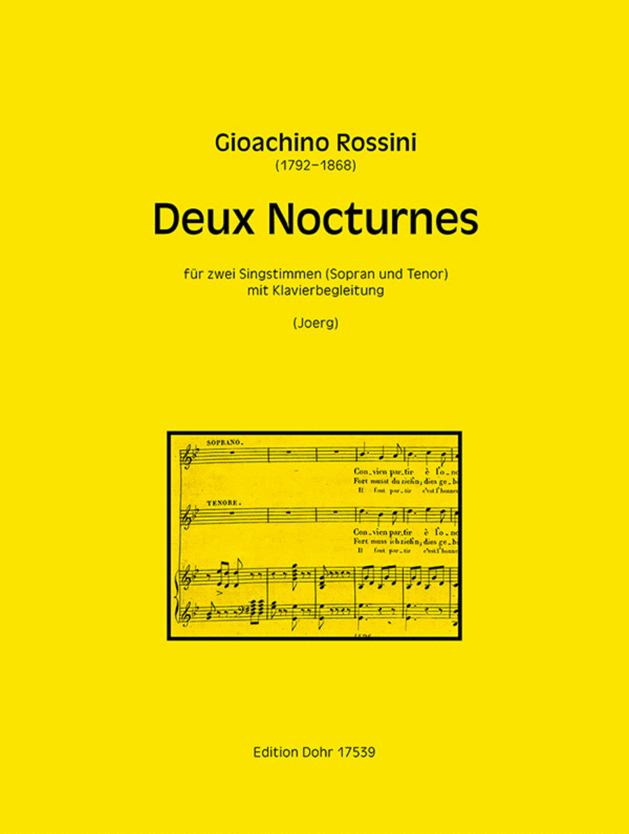 Deux Nocturnes fr zwei Singstimmen (Sopran und Tenor) und Klavier