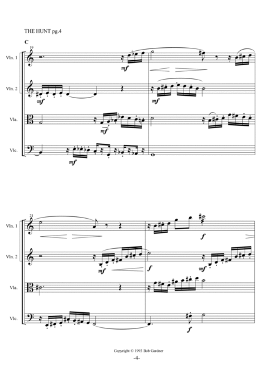 The Hunt String Quartet scores gallery preview page 4