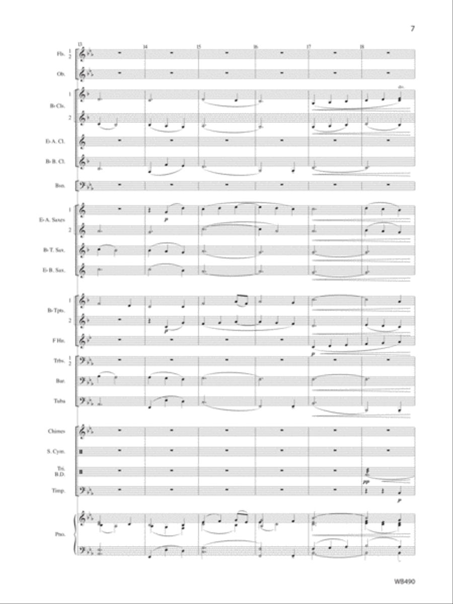 Amazing Grace Concert Band scores gallery preview page 5