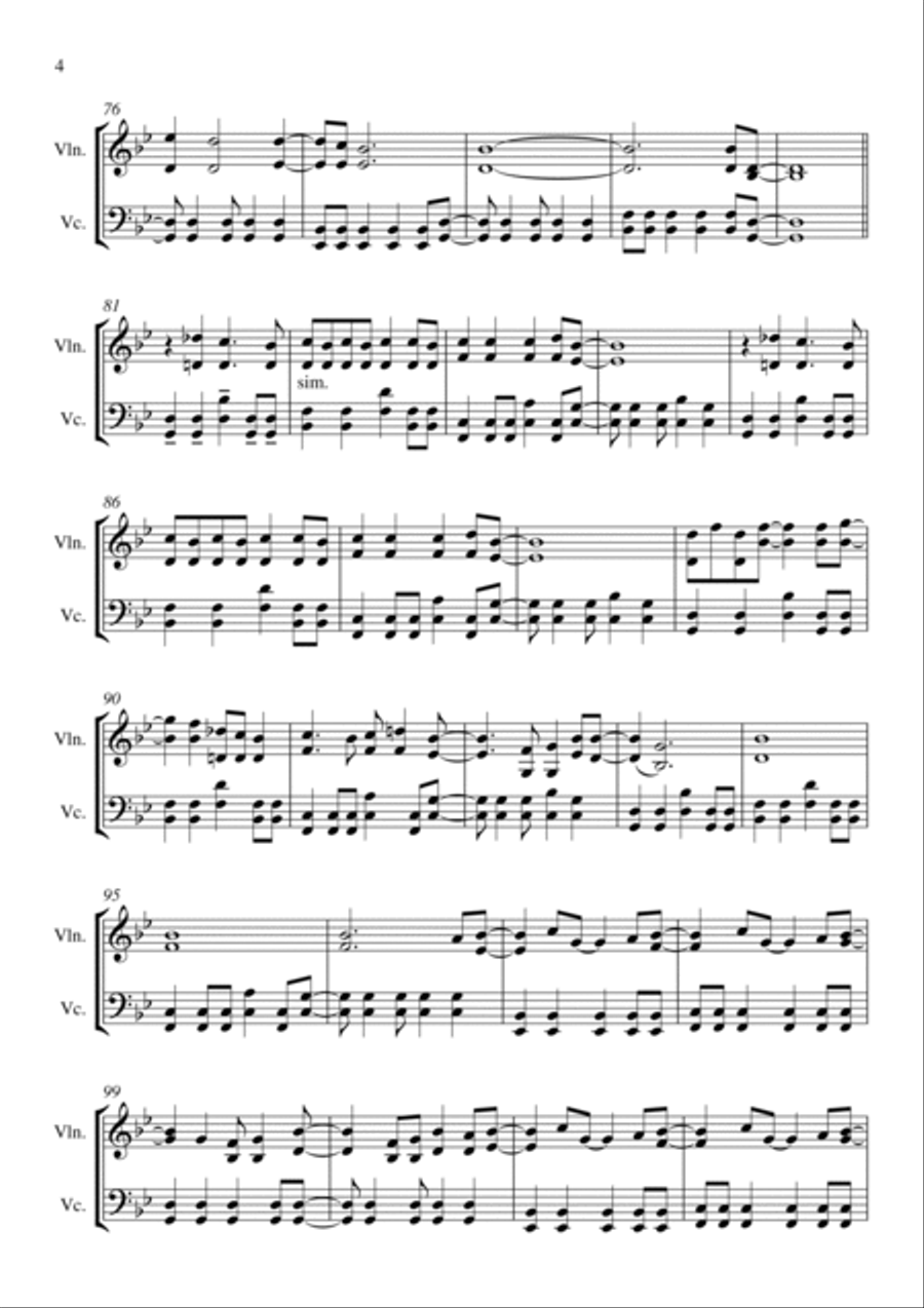 Wonderwall Wonderwall Score and Parts scores gallery preview page 5