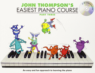 Book cover for John Thompson's Easiest Piano Course 3 & Audio