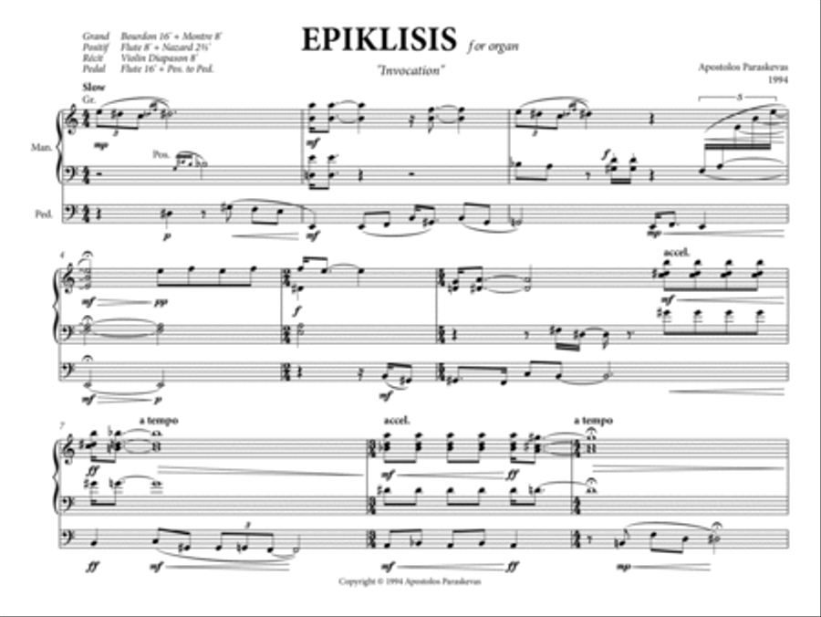 Epiklisis Epiklisis Organ Solo scores gallery preview page 3