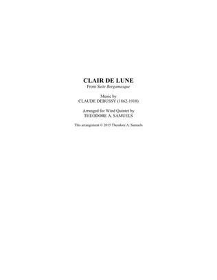 Book cover for Clair de Lune from Suite Bergamasque