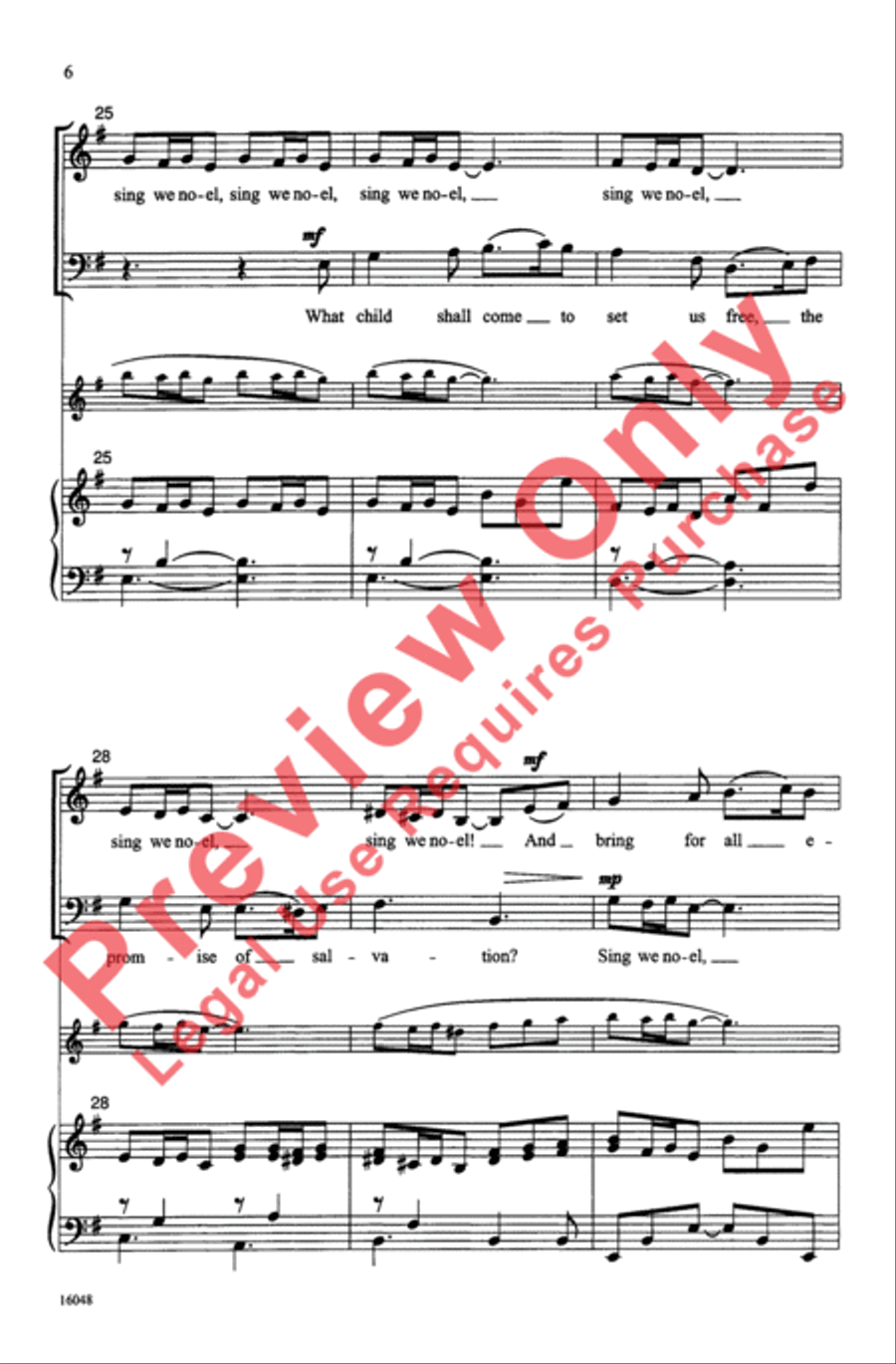 What Child Shall Come? 3-Part scores gallery preview page 6